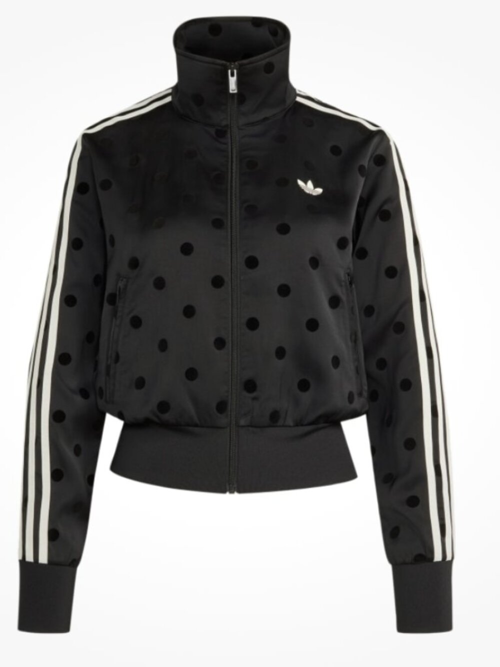 NWT WMNS ADIDAS SATIN POLKA DOTS TT Track Top